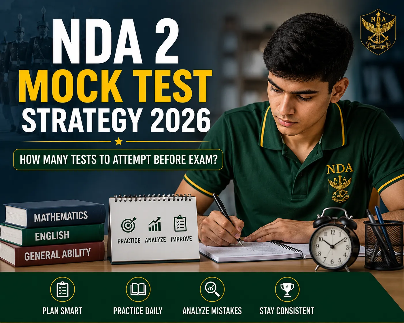NDA 2 Mock Test Strategy 2026: How Many Tests to Attempt Before Exam?
