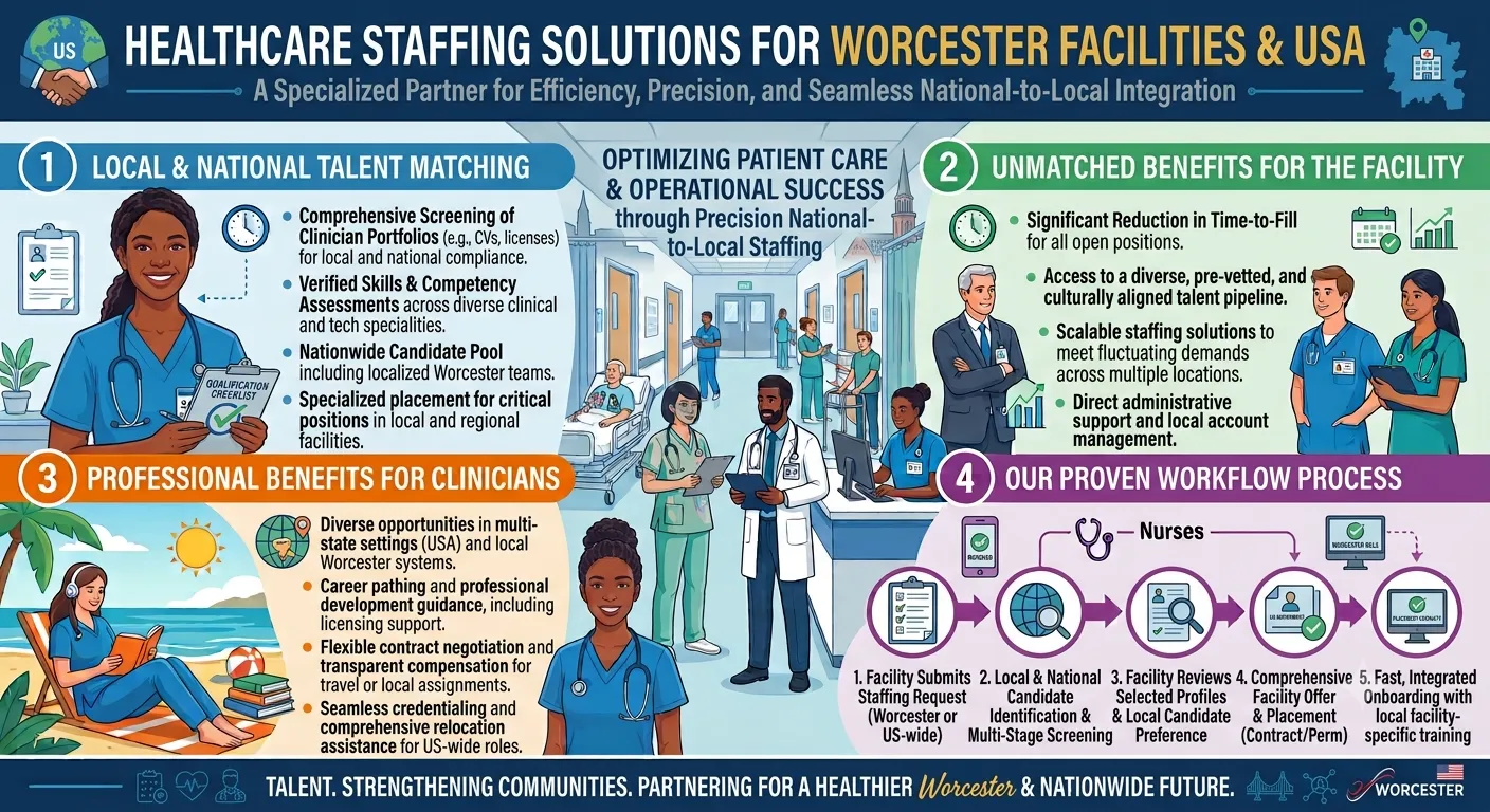 Healthcare Staffing Solutions for Worcester Facilities & USA