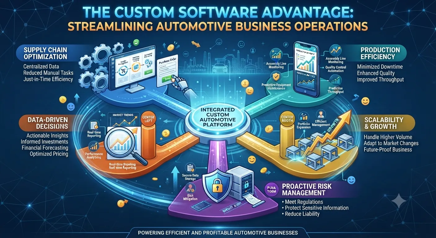 How Custom Software Helps Automotive Businesses Streamline Operations