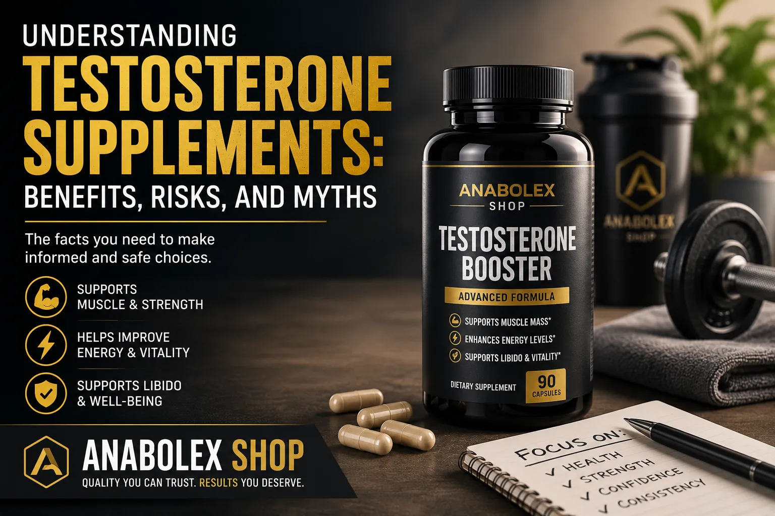 Understanding Testosterone Supplements: Benefits, Risks, and Myths