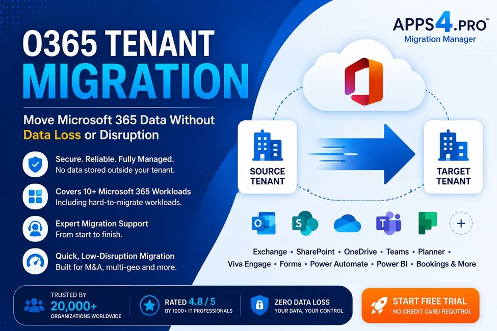 O365 Tenant Migration: A Smarter Way to Move Microsoft 365 Without Data Loss