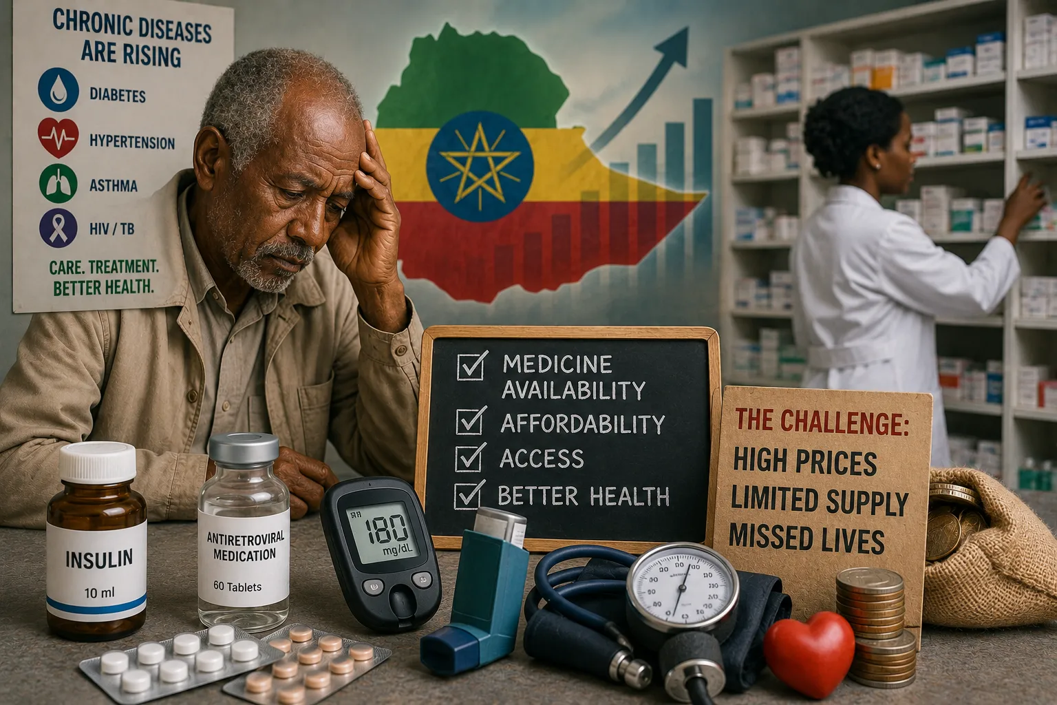 Managing Chronic Diseases in Ethiopia: Medicine Availability & Affordability