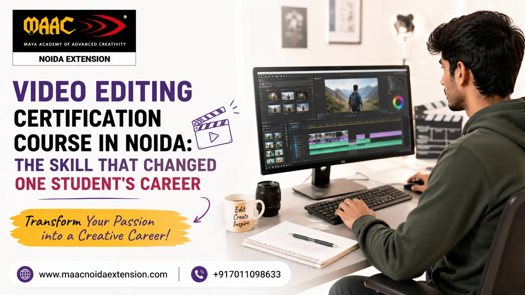 Video Editing Certification Course in Noida: The Skill That Changed One Student's Career