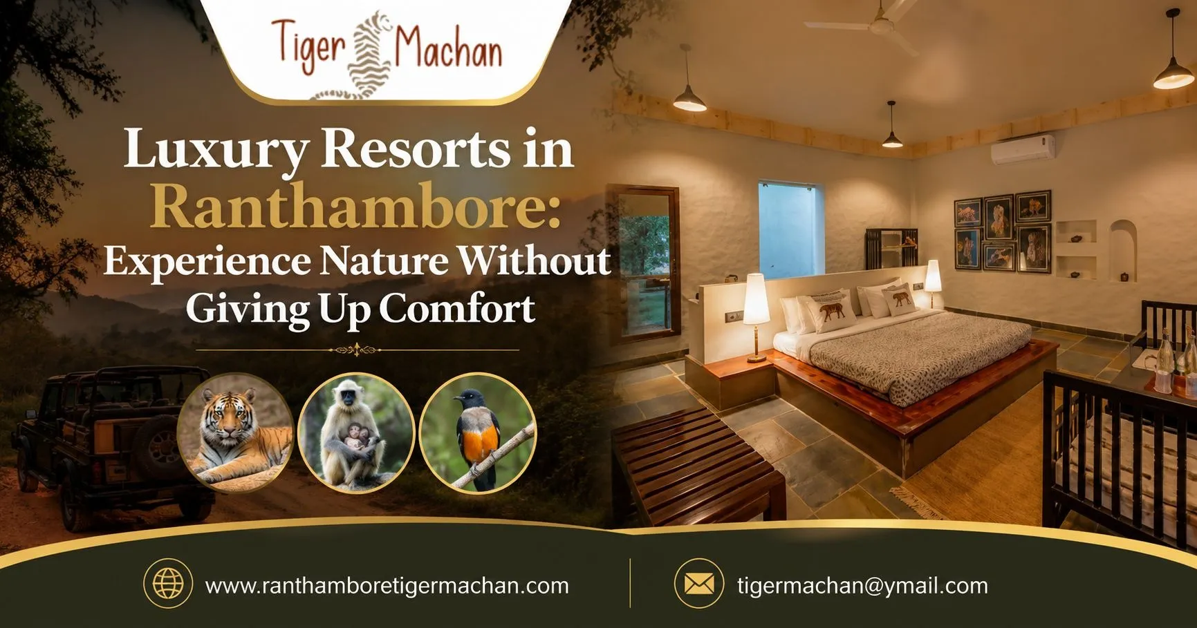 Luxury Resorts in Ranthambore: Experience Nature Without Giving Up Comfort