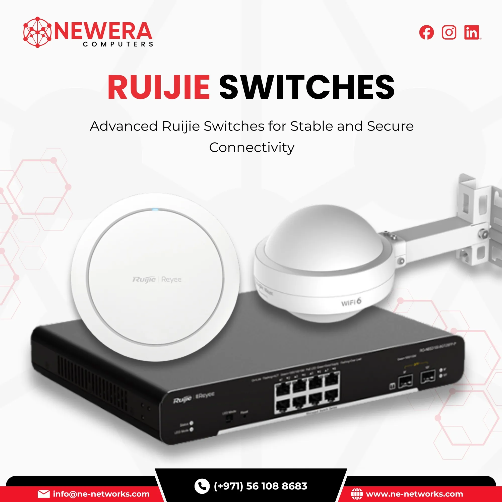 Buy Ruijie Switches in Dubai for Reliable and High-Performance Business Networks | Newera Computers