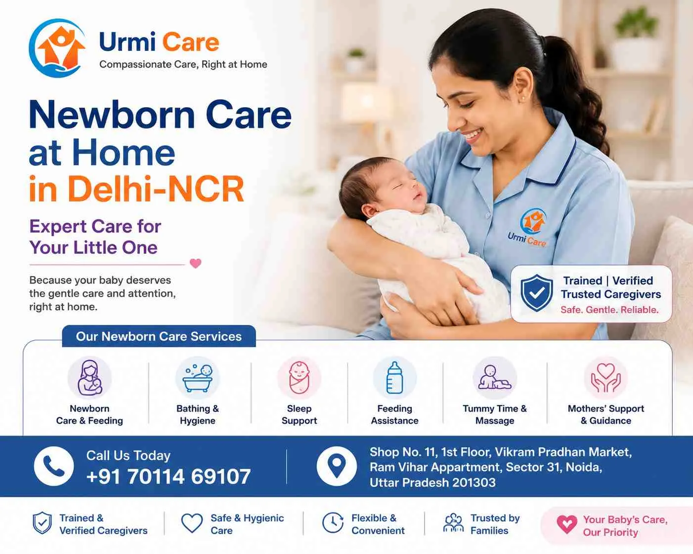 Newborn Care at Home in Delhi-NCR