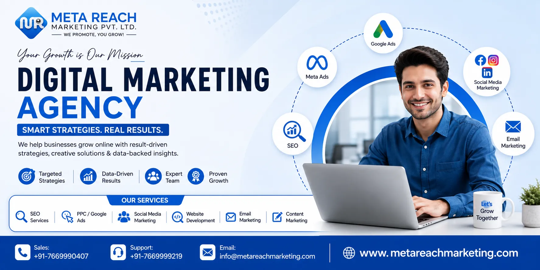 Bulk SMS Service in Delhi NCR - ₹0.10/SMS | MetaReach