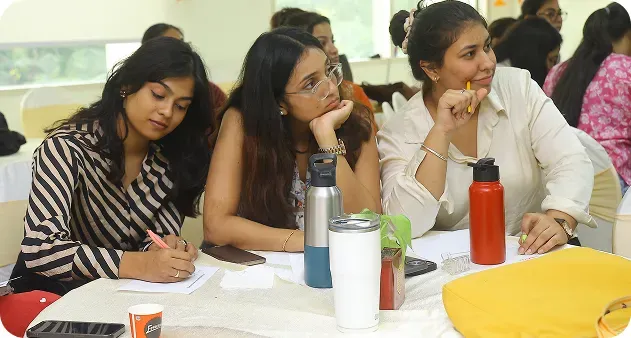 Students participating in an interactive learning session at Vedica Scholars.