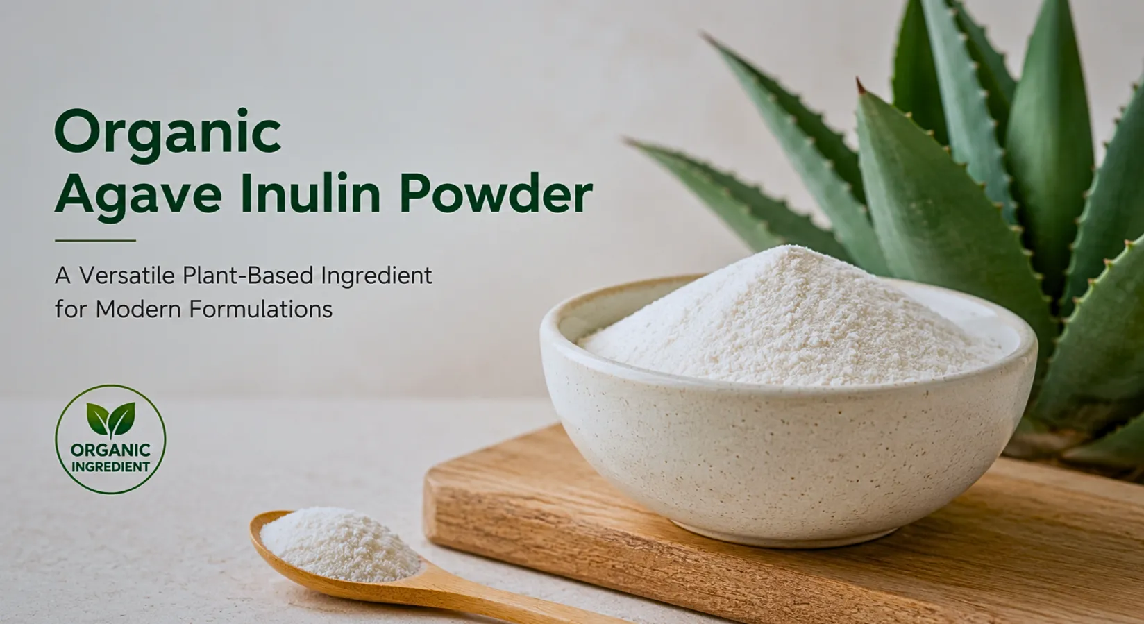 Why Organic Agave Inulin Powder Is Becoming a Preferred Fiber Ingredient for Modern Food & Nutraceutical Formulations