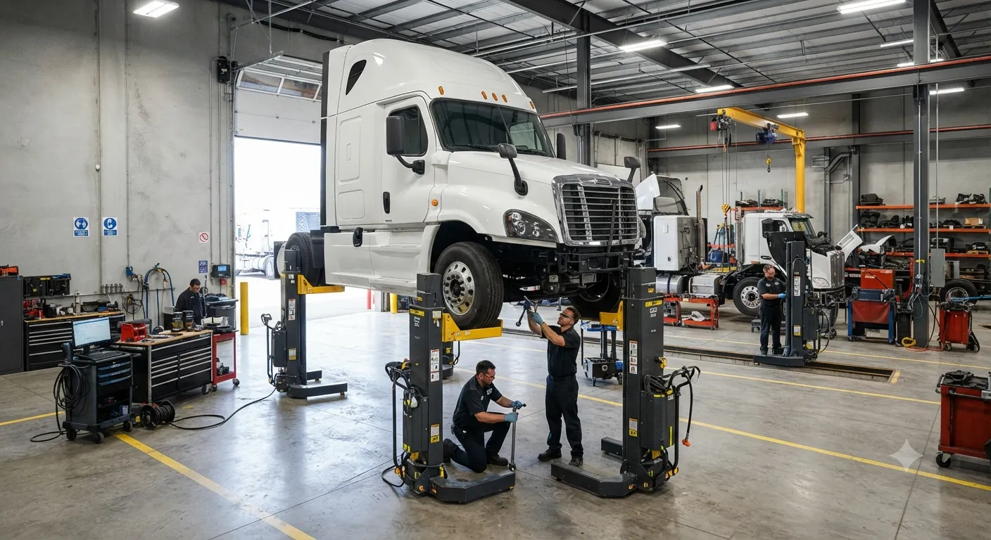 Why Are Mobile Lifting Solutions Becoming Popular in Commercial Vehicle Workshops?