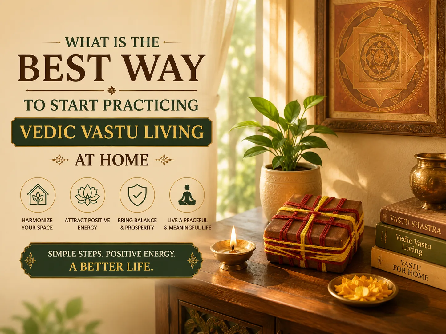 What is the best way to start practicing Vedic Vastu living at home
