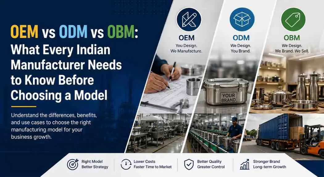 OEM vs ODM vs OBM: What Every Indian Manufacturer Needs to Know Before Choosing a Model
