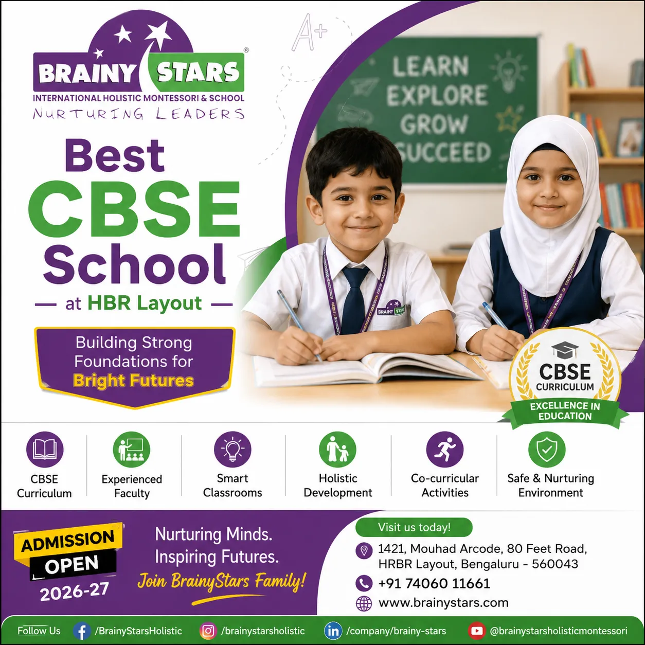  Best preschool in HBR Layout