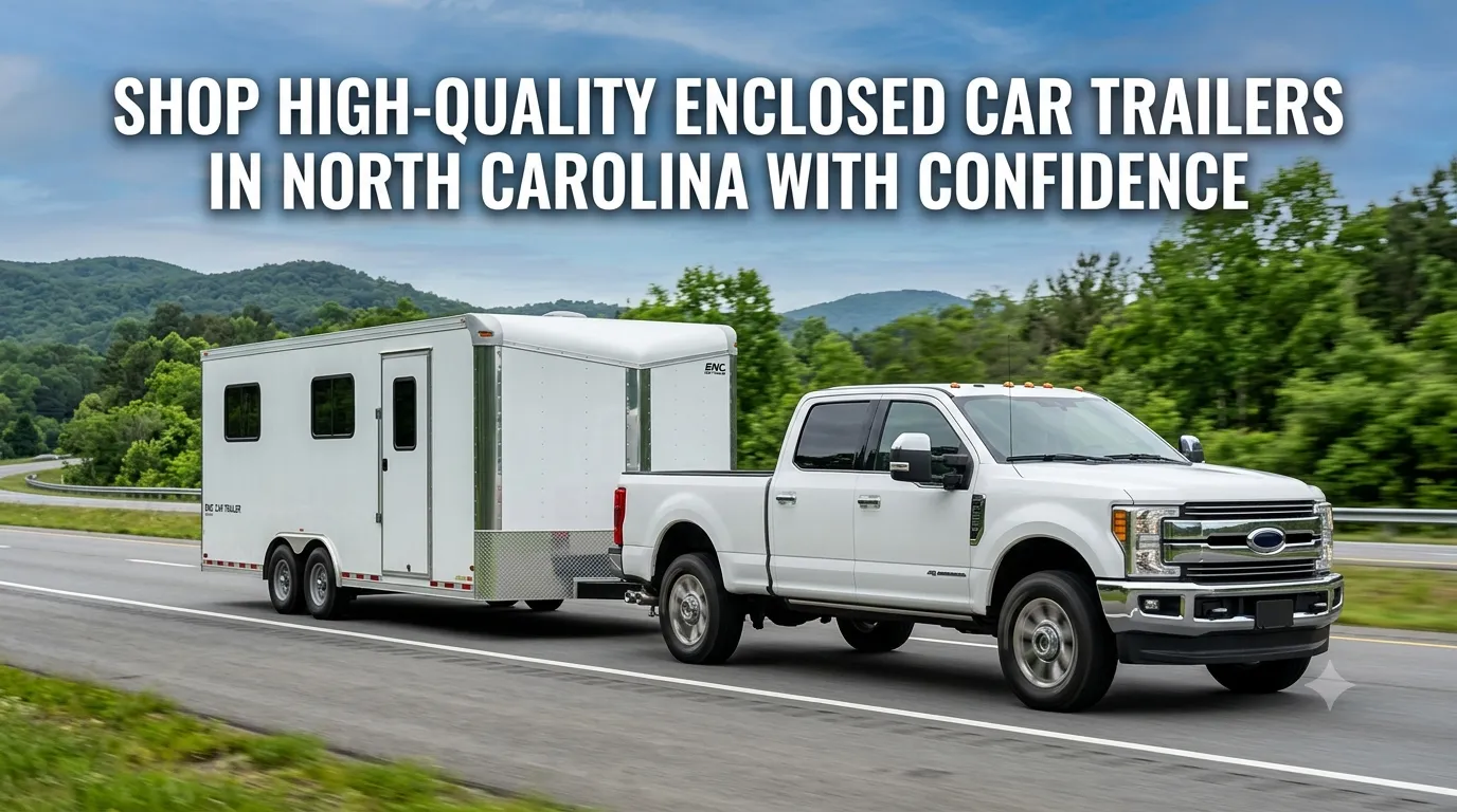 Shop High-Quality Enclosed Car Trailers in North Carolina with Confidence