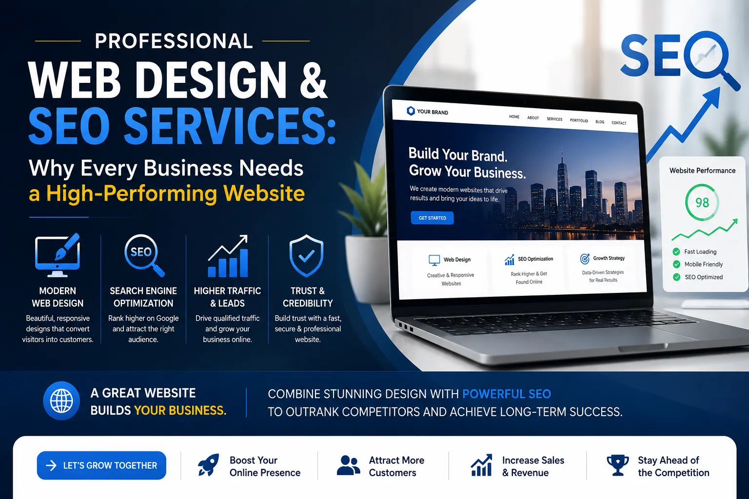 Professional Web Design & SEO Services: Why Every Business Needs a High-Performing Website