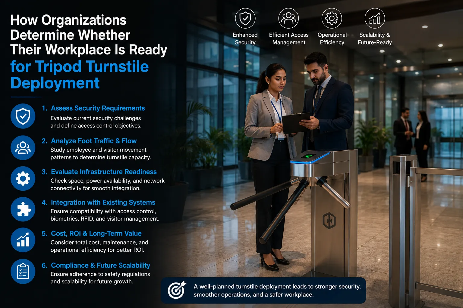 How Organizations Determine Whether Their Workplace Is Ready for Tripod Turnstile Deployment