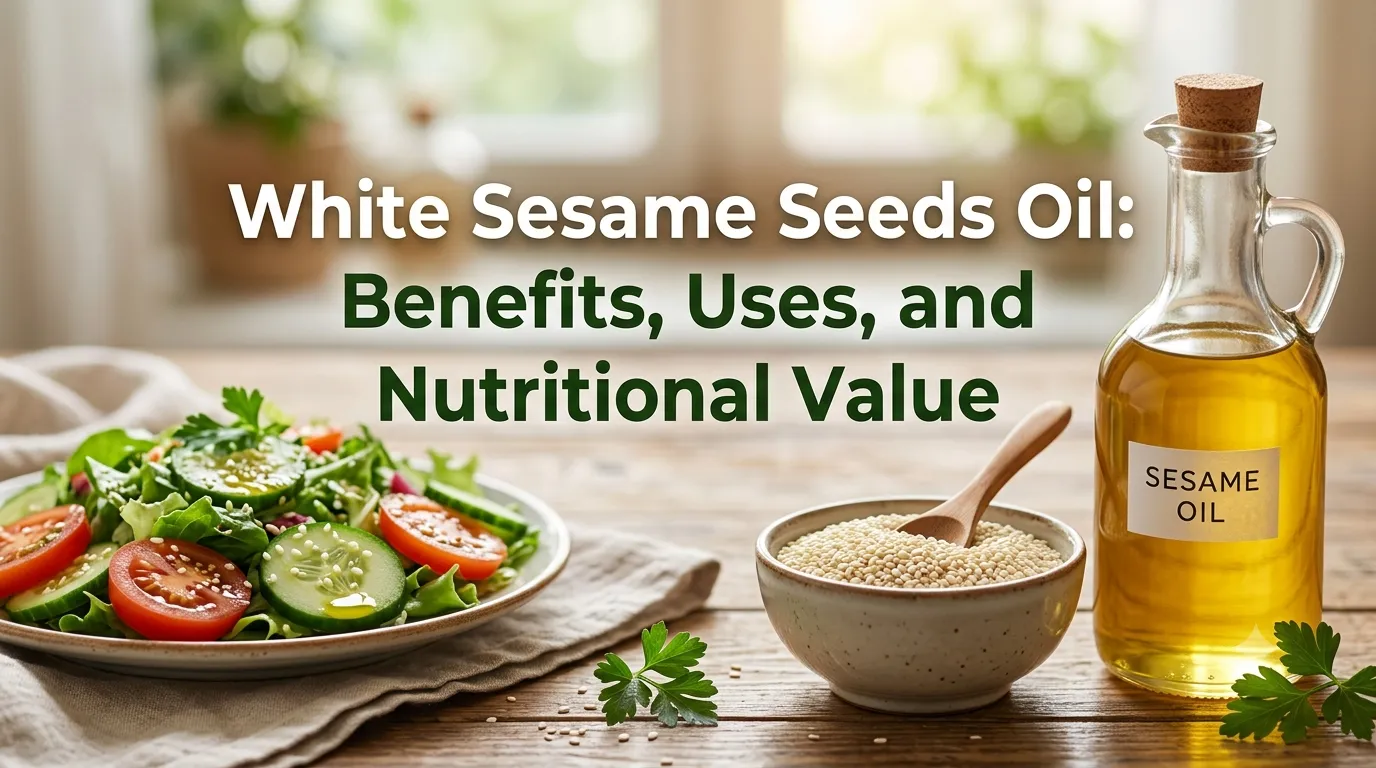 White Sesame Seeds Oil: Benefits, Uses, and Nutritional Value