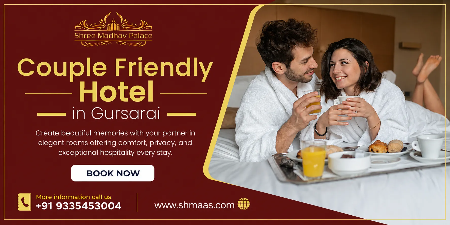 Couple-Friendly Hotel in Gursarai | Shree Madhav Palace
