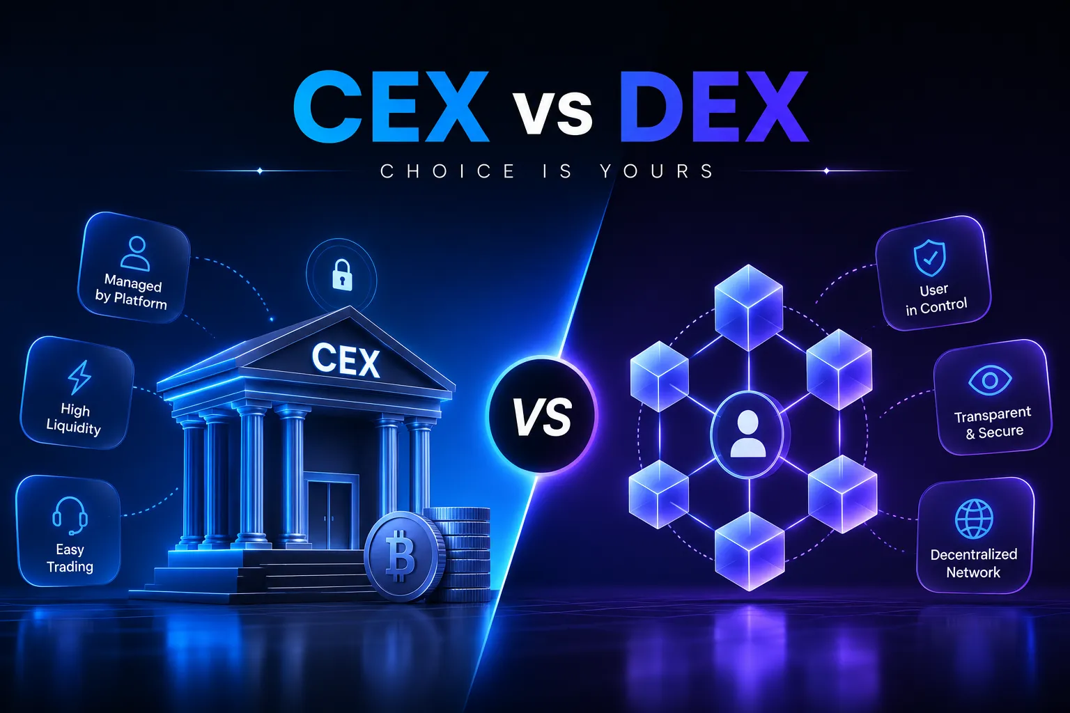 Centralized vs. Decentralized Crypto Exchanges: Key Differences, Benefits, and How to Choose the Right Platform in 2026