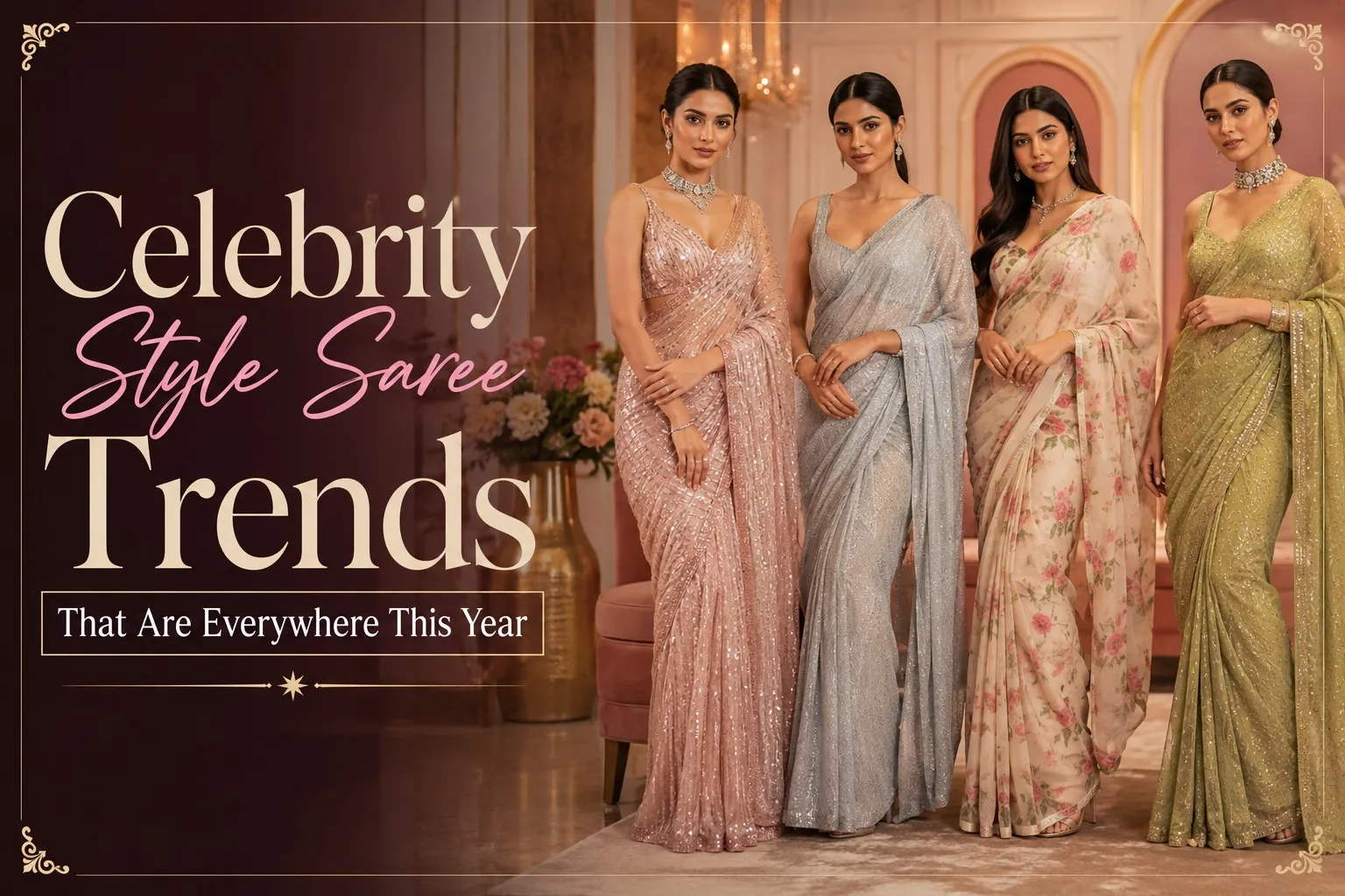 Celebrity Style Saree Trends That Are Everywhere This Year