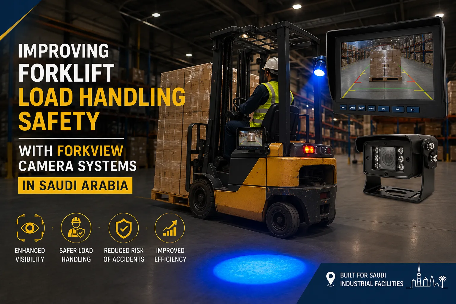 Improving Forklift Load Handling Safety with ForkView Camera Systems in Saudi Arabia