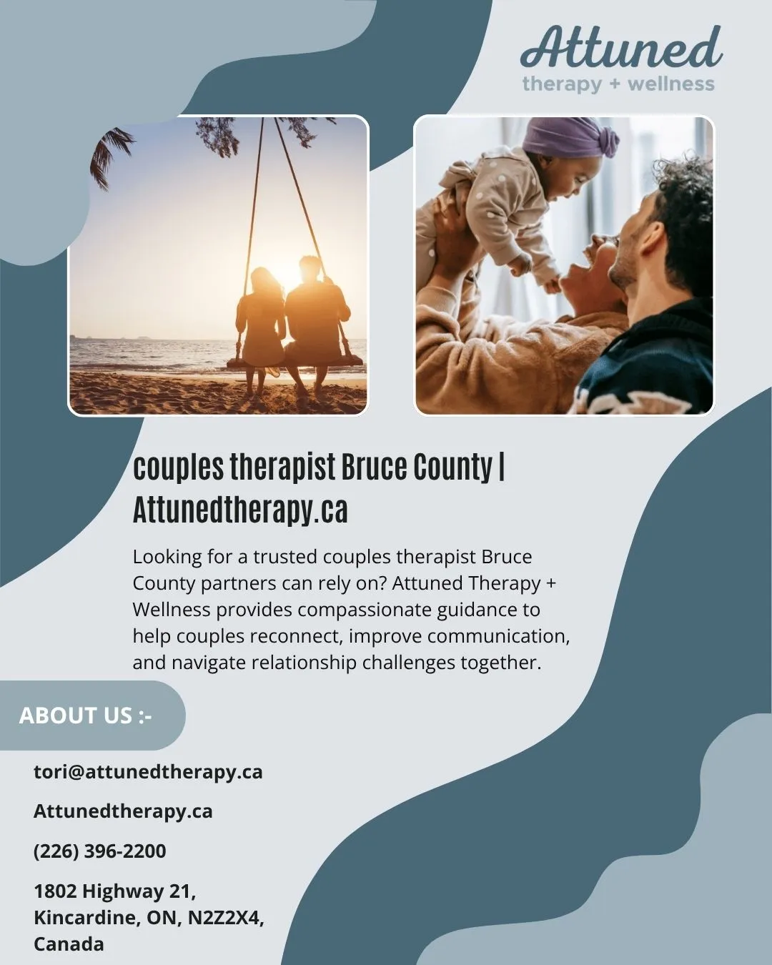 couples therapist Bruce County | Attunedtherapy.ca