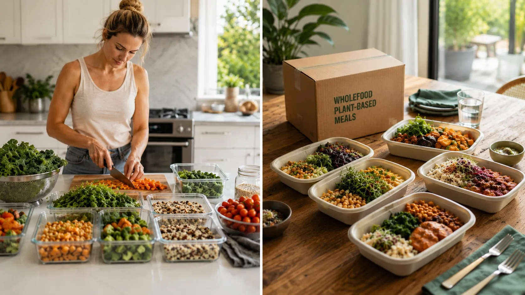 Plant-Based Meal Delivery vs Meal Prep: Which Saves More Time?