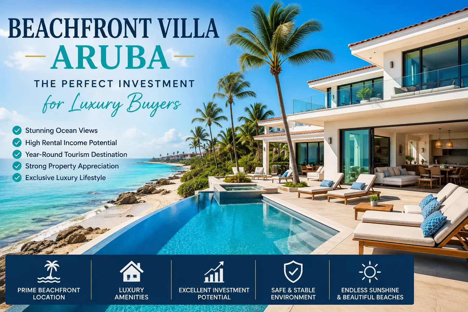 Why a Beachfront Villa in Aruba Is the Perfect Investment for Luxury Buyers