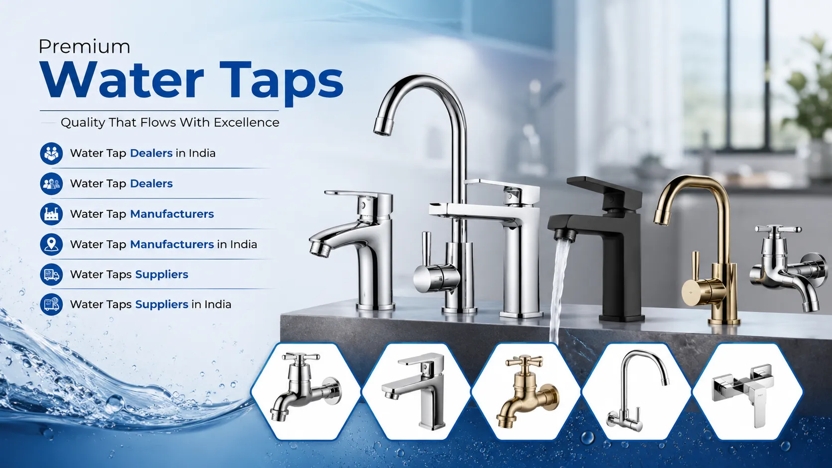 Trusted Water Tap Dealers in India for Quality Products