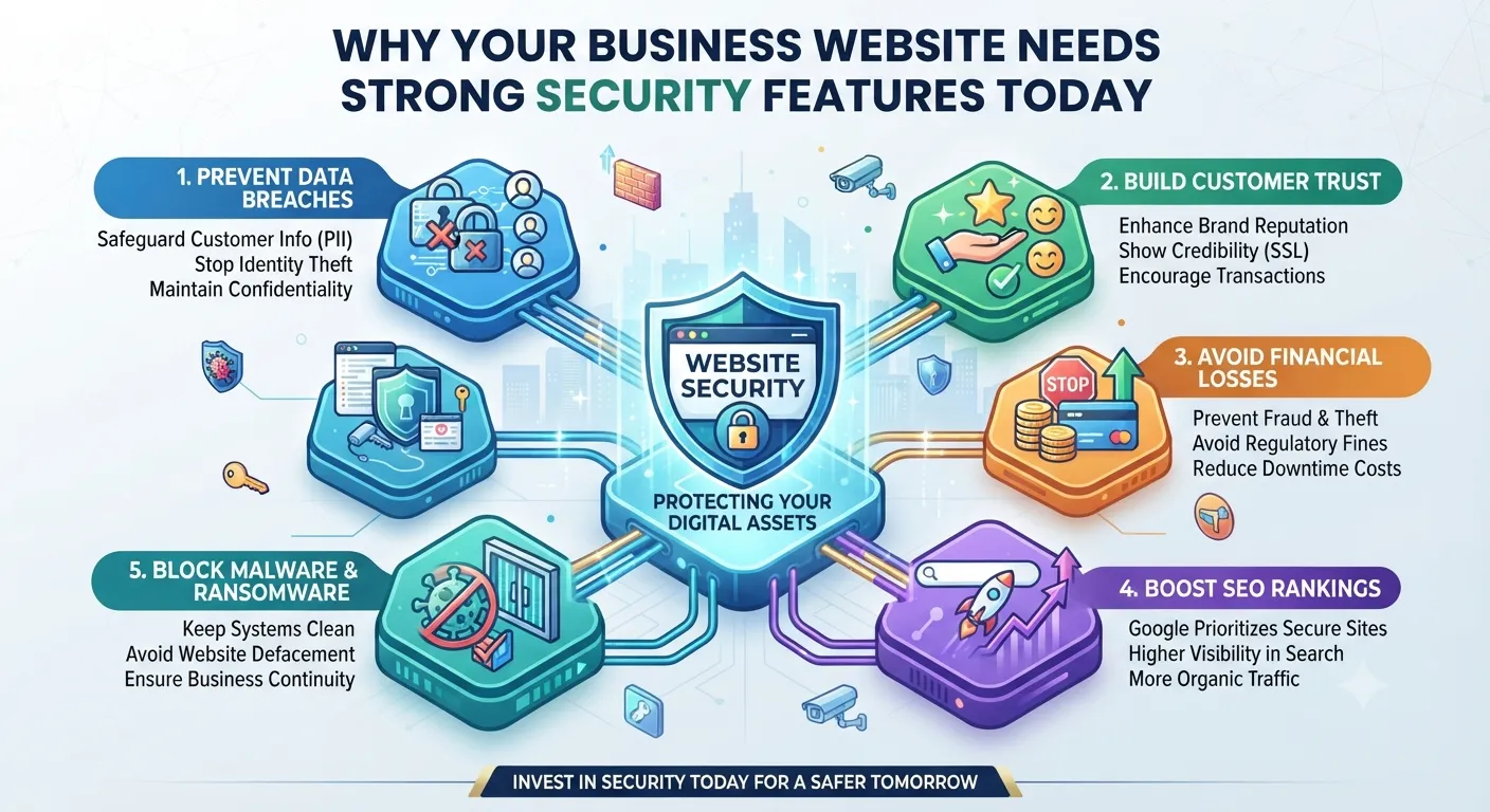 Why Your Business Website Needs Strong Security Features Today