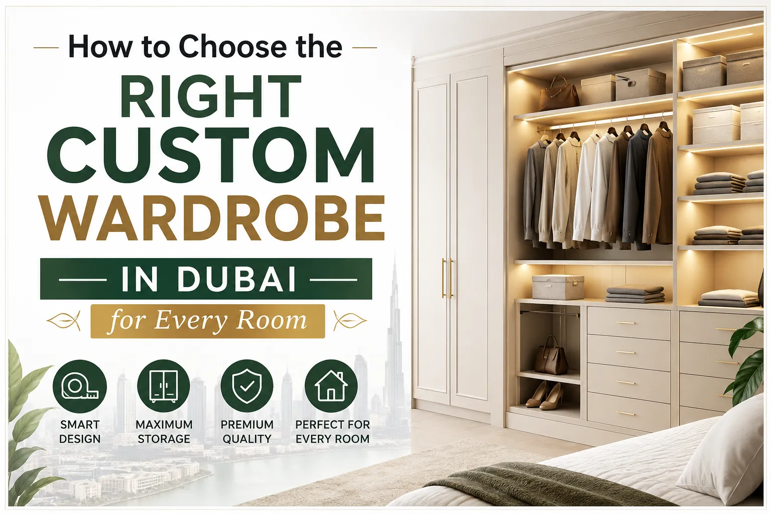 How to Choose the Right Custom Wardrobe in Dubai for Every Room