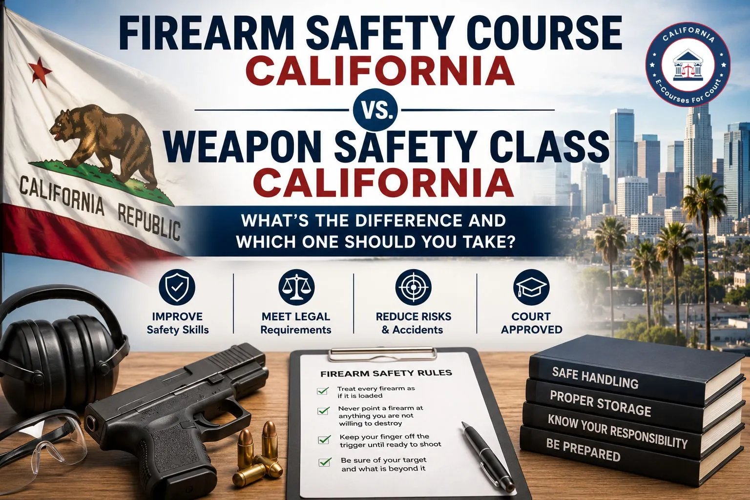 Firearm Safety Course California vs. Weapon Safety Class California: What's the Difference and Which One Should You Take?