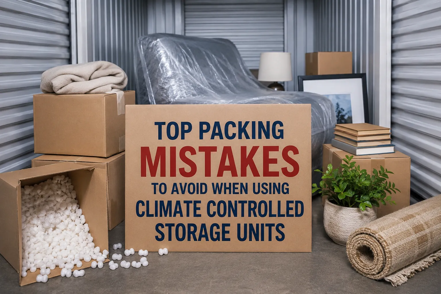 Top Packing Mistakes to Avoid When Using Climate Controlled Storage Units