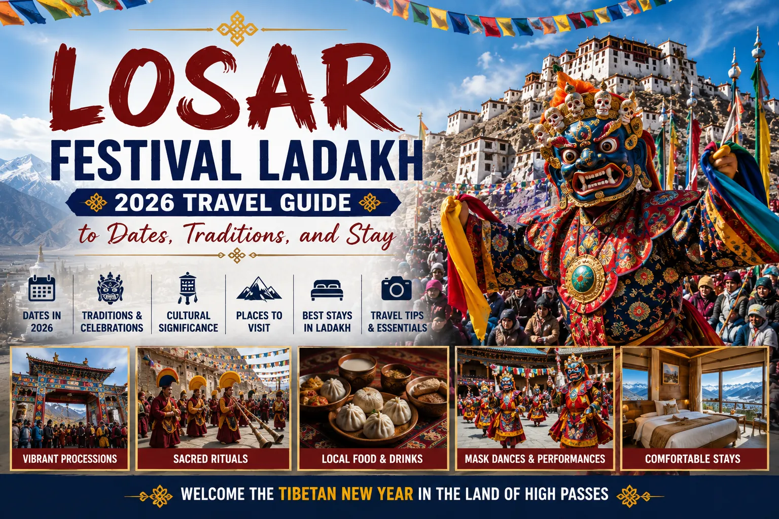 Losar Festival Ladakh: 2026 Travel Guide to Dates, Traditions, and Stay