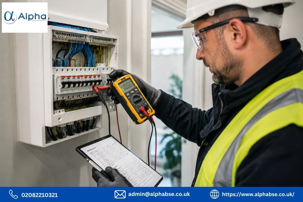 Electrician inspection testing consumer unit