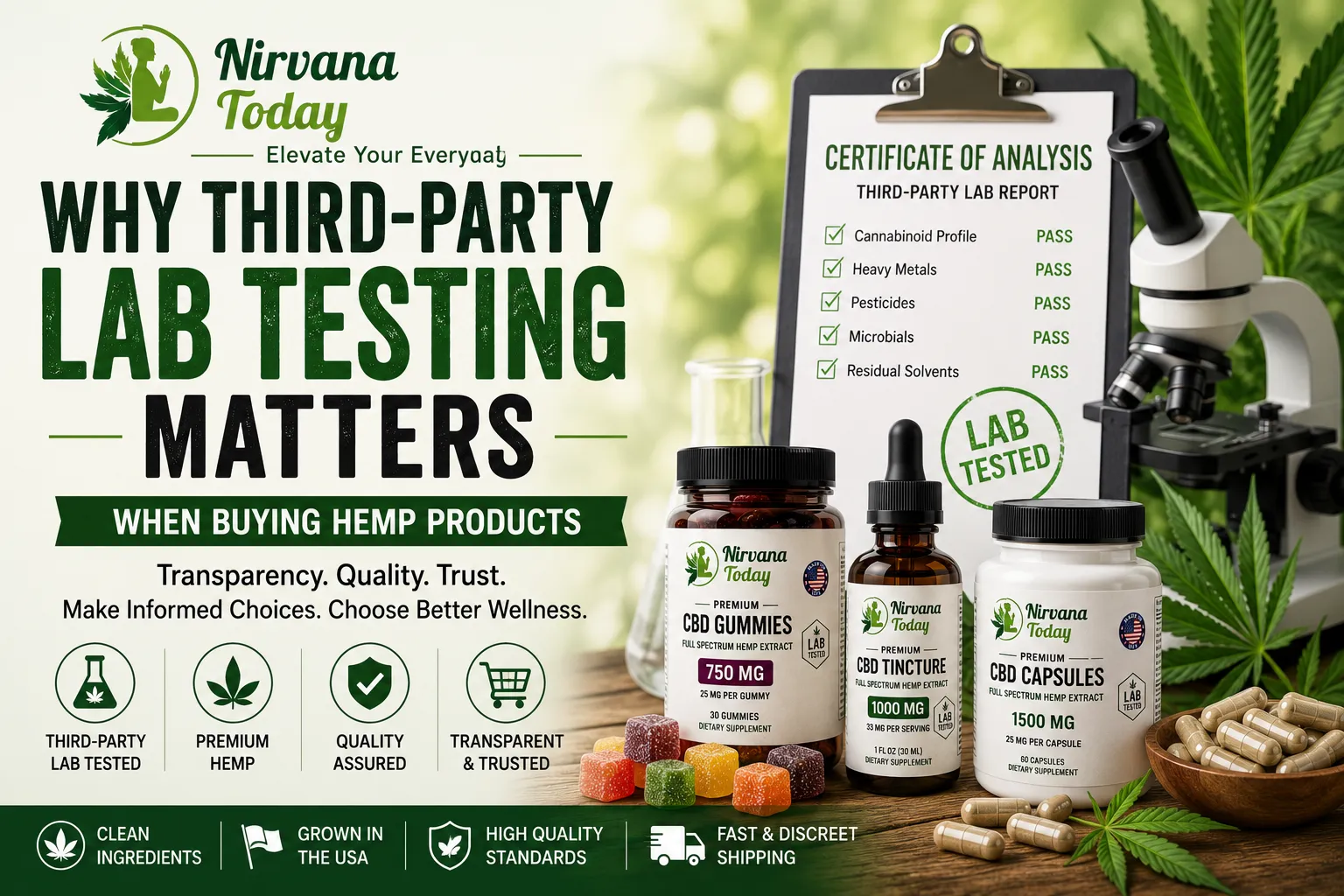 Why Third-Party Lab Testing Matters When Buying Hemp Products