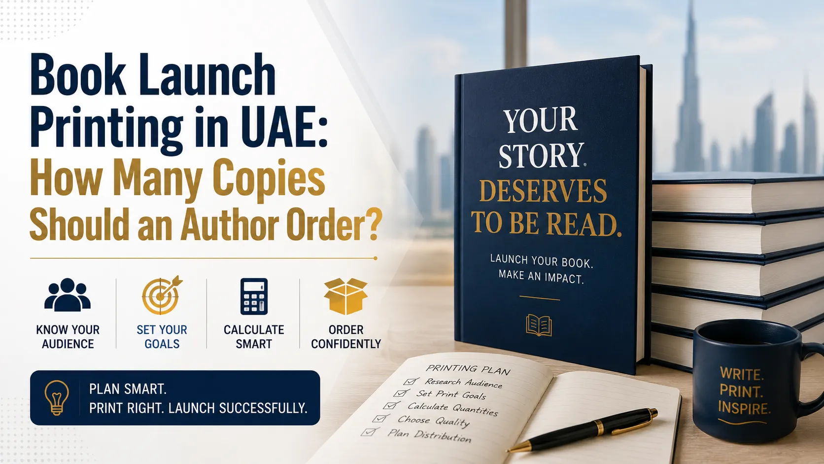 Book Launch Printing in UAE: How Many Copies Should an Author Order?