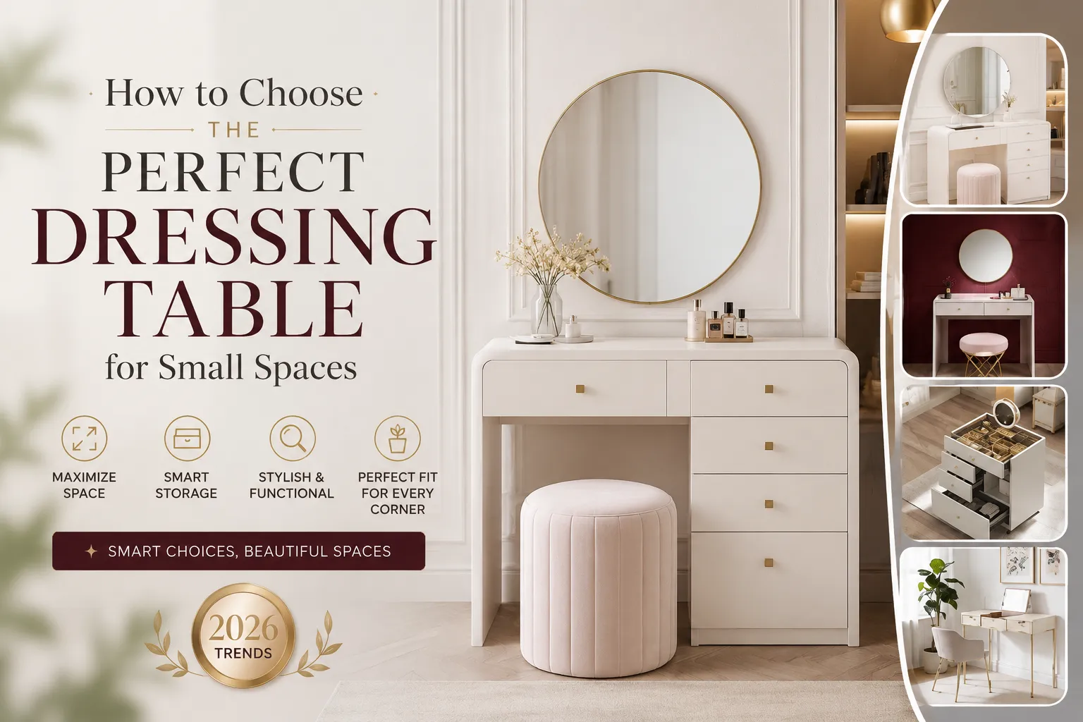 How to Choose the Perfect Dressing Table for Small Spaces