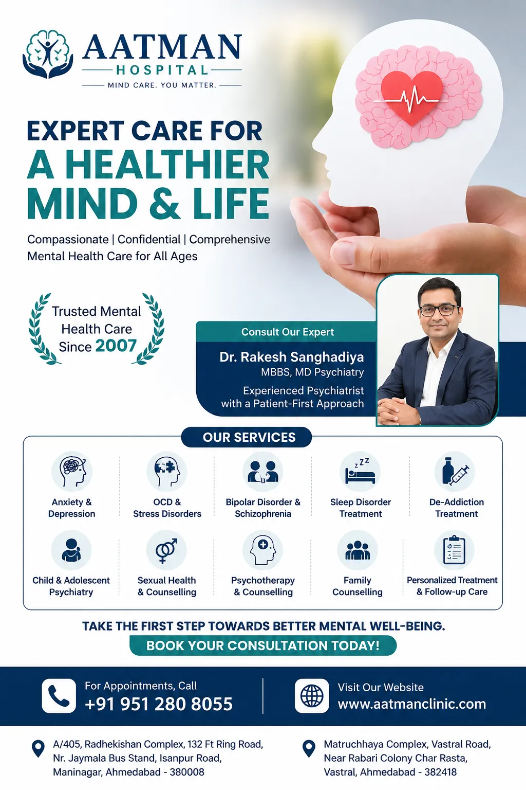 10 Signs You Should Visit the Best Psychiatrist in Ahmedabad Before Your Mental Health Gets Worse