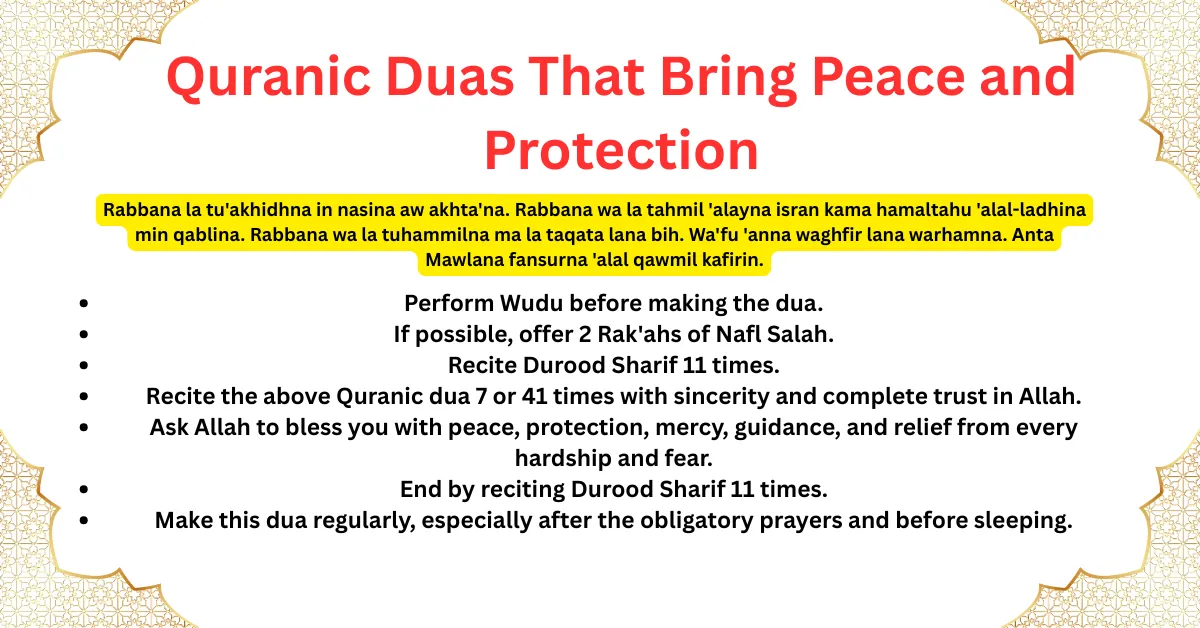 Quranic Duas That Bring Peace and Protection