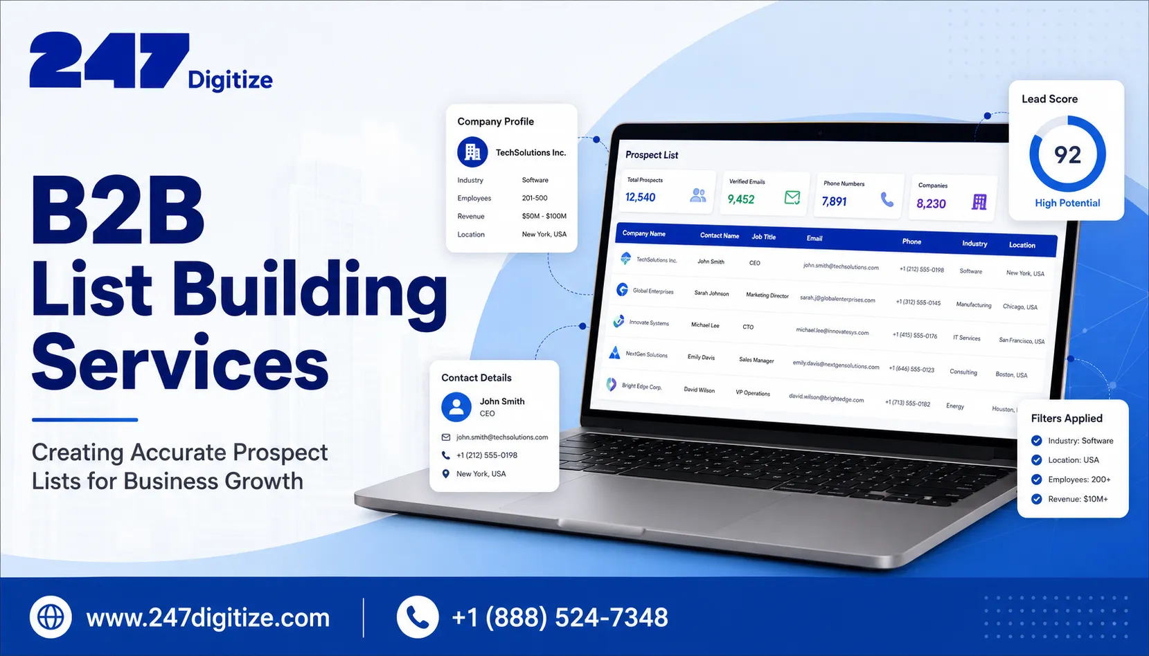 B2B List Building Services: Creating High-Quality Business Lists for Better Sales Opportunities