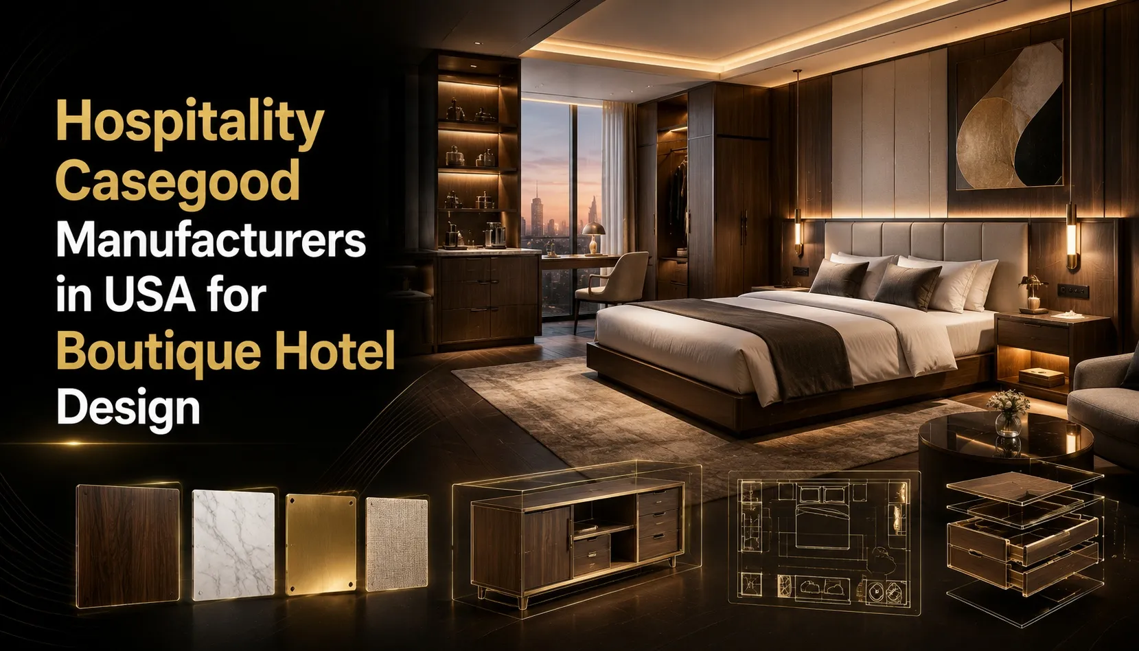 Hospitality Casegood Manufacturers in USA for Boutique Hotel Design