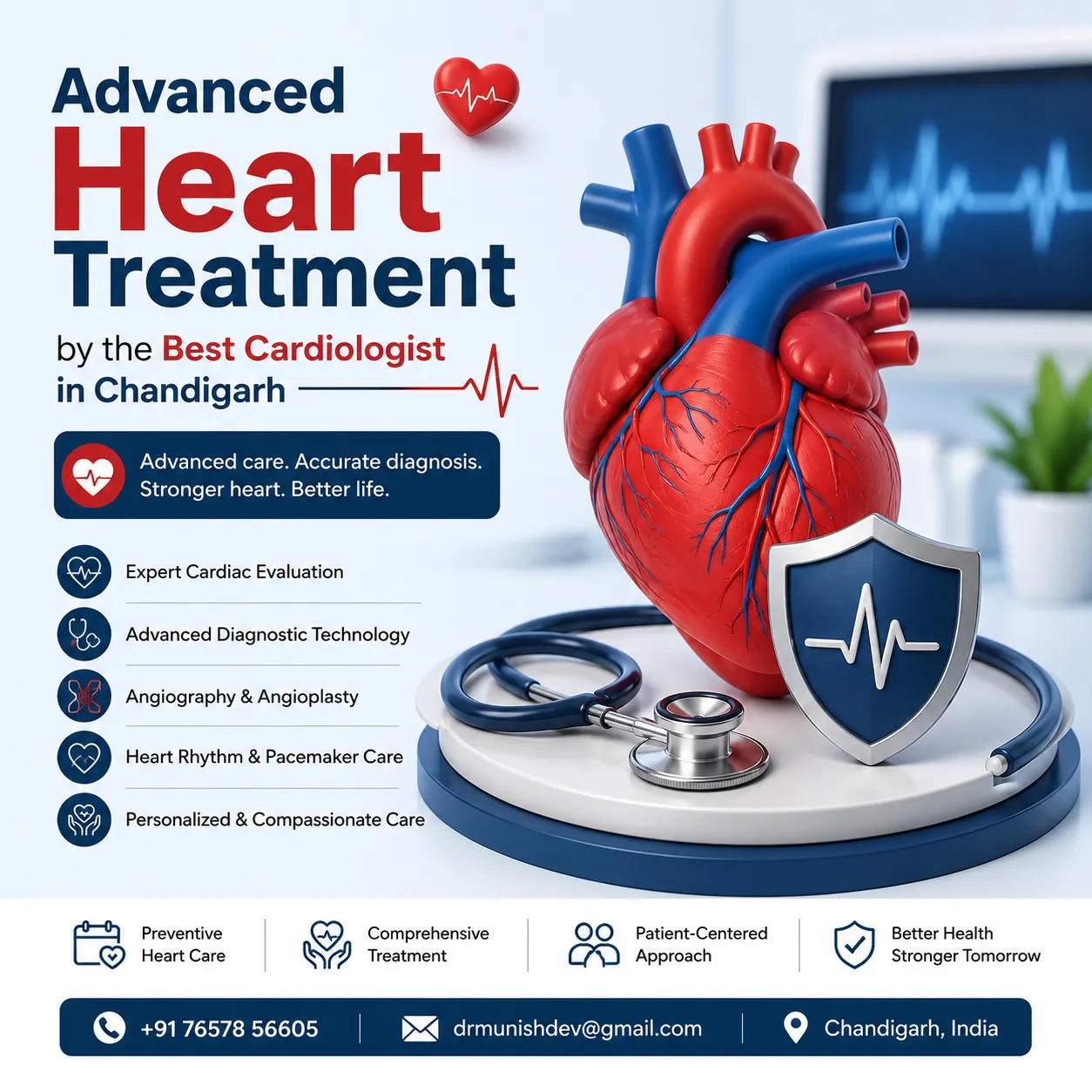 Advanced Heart Treatment by the Best Cardiologist in Chandigarh