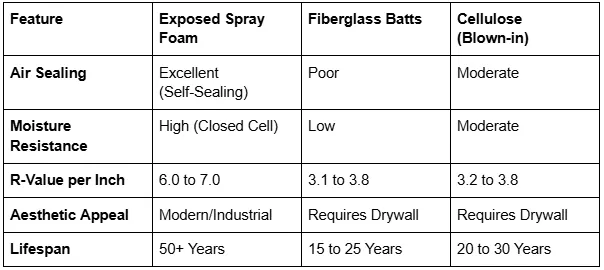 How Does Exposed Ceiling Spray Insulation Protect New Construction Projects in Driggs, ID?