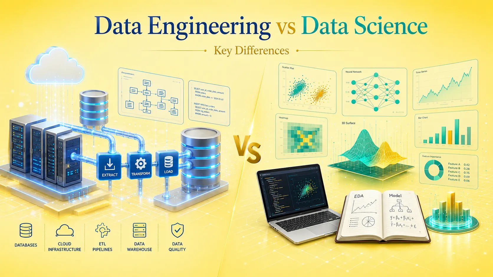 Data Engineering vs Data Science: Understanding the Key Differences