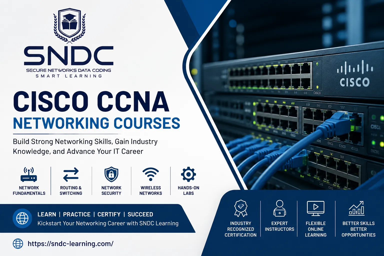 Cisco CCNA Networking Courses – Build a Strong Career in Networking with SNDC Learning