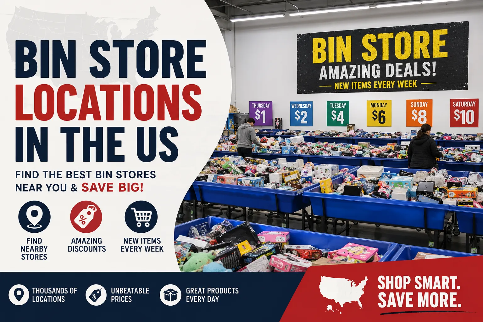 Bin Stores by State & Bin Stores by City: The Ultimate Guide to Finding Discount Bin Stores Across the USA