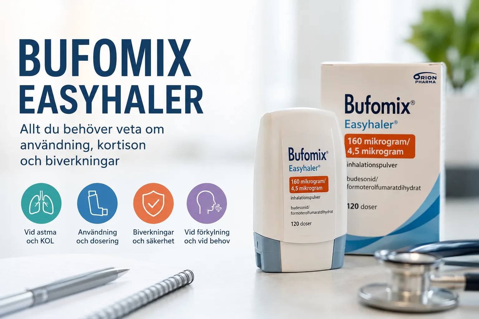 Bufomix Easyhaler – Användning, Biverkningar & Kortison Guide
