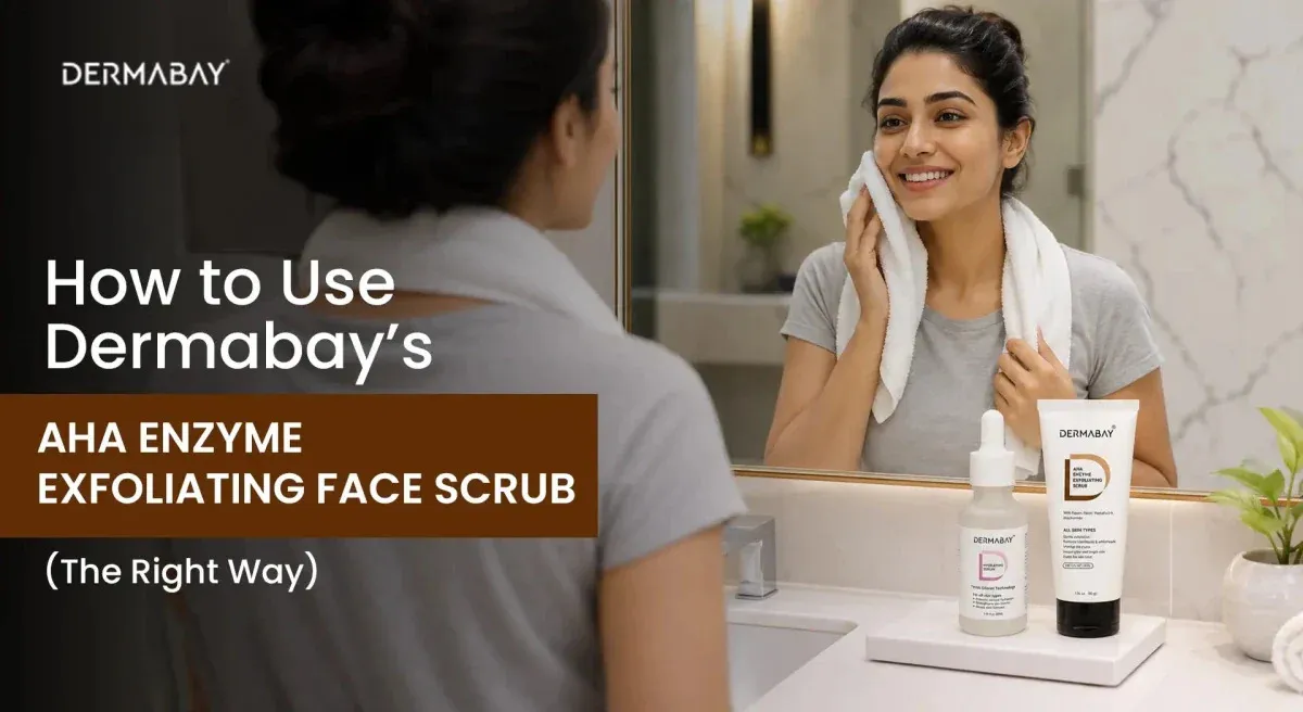 How to Use Dermabay AHA Enzyme Exfoliating Face Scrub (The Right Way)
