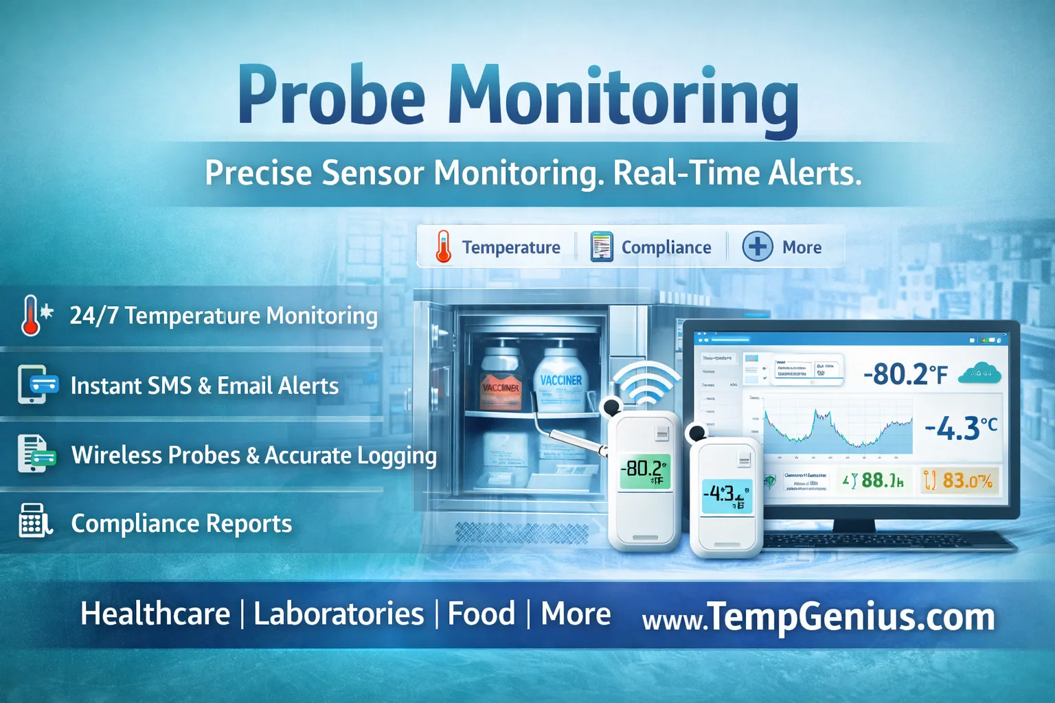 Enhance Storage Conditions with Warehouse Humidity Monitor and Probe Monitoring Solutions for Greater Environmental Control